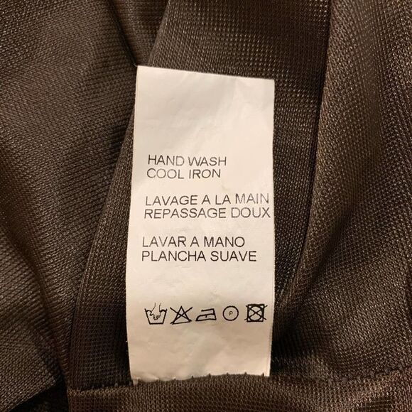 Bebe Bronze Metallic Bubble Hem Cocktail Dress - Picture 7 of 7